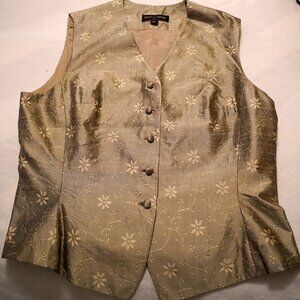 2 (black and beige) Womens Kasper & Company v-neck blouses